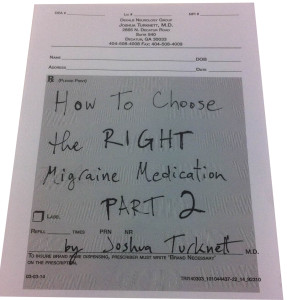 How to choose the right migraine medication, part 2